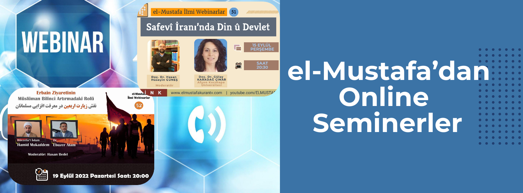 Webinar: el-Mustafa’dan 2 Online İlmi Seminer